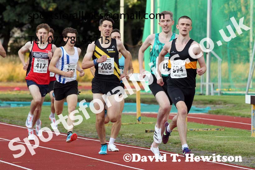 800 metres, 2021 North East Grand Prix 6, Monkton, Wednesday, August 4th. Photo: David T. Hewitson/Sports for All Pics